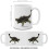 Black Spot Cow Ceramic Coffee Mug Tea Cup, 11 OZ 4
