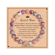 Cailmei Love hangerarmband met kralen, kerstcadeau-armband, maat M (one size fits all)