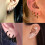 Σετ σκουλαρίκια Cterwk8Pairs με επίπεδη πλάτη 8mm10mm12mm14mm Υποαλλεργικά σκουλαρίκια 5
