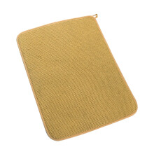 Flybaeast 2er-Pack Tischsets, große, saugfähige Mikrofaser-Abtropfmatten für die Küchenarbeitsplatte (38 x 50 cm), Abtropfunterlage – Gelb