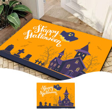 Ympuoqn Halloween-Fußmatten – Fußmatten für den Innenbereich, geeignet für Zuhause/Badezimmer/Küche/Schlafzimmer, klein (60 x 40 cm)