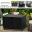 Durable Square Fire Pit Cover Waterproof Heavy Duty with Spark Screen ,Black 2