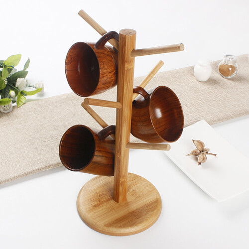 Nikou Tree Shape6Hooks Ράφι Αποθήκευσης Κούπας με Αφαιρούμενη Θήκη για Κύπελλα Τσαγιού 2
