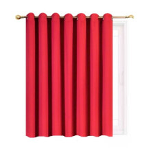 Cortinas blackout com isolamento térmico vermelhas SAMIMPORT-2011, 100” x 84”