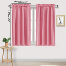 Cortinas blackout com passante para varão para quarto - Cortina térmica isolante para escurecer o ambiente da sala de estar