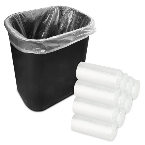 Σακούλες απορριμμάτων Clear2Gallon (500 τεμάχια) χωρίς άρωμα για μπάνιο, μίνι κάδο