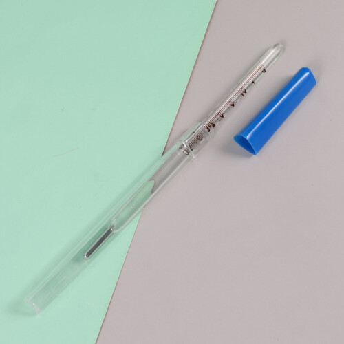Glastermometer Trekantet stangtermometer til voksne (blå) 2