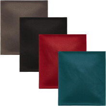 Lot de 4 bandes de reliure en suédine synthétique (4 couleurs, 50 x 43,5 cm) pour la création de couvertures de livres, le scrapbooking et les
