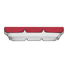 ionze Porch Swing Canopy, Replacement Waterproof Top Cover for 3-Seater Garden Swing, Durable Outdoor Sun Shade (Red)