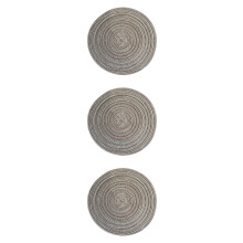 Circular Placemats Cup Coaster Cotton Linen Table Heat Resistant Woven Round Western 3 Count