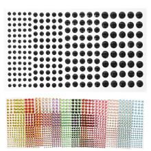Mizh 12 Sheets of Face Jewels Rhinestones for Makeup Face Gems Stick On Eye Rhinestone Sticker