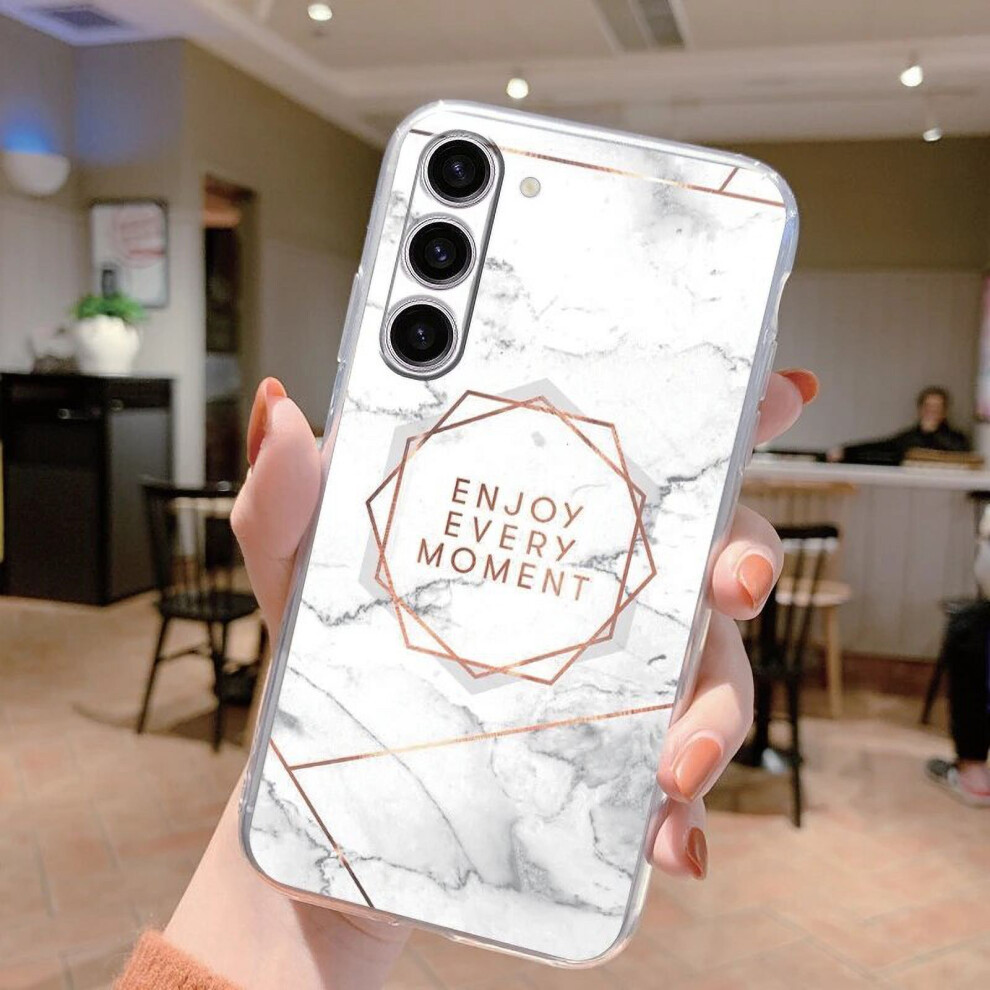 Marble Clear Soft Tpu Case For Compatible With Samsung Galaxy S24, S24 Plus, S24 Ultra - Coque Fundas Shell 9004841130323