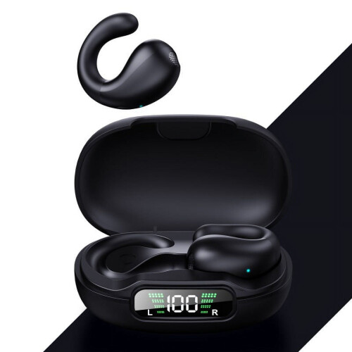 Fnyoxu2023Νέα ακουστικά Bluetooth5.1Ασύρματα ακουστικά για αθλητικά Mini με ψηφιακή οθόνη,