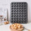 Φόρμα για cupcakes Hariumiu48-Cavity, κατάλληλο για τρόφιμα, αντικολλητικό ταψί από 4