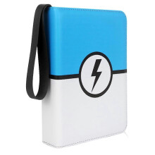 Pasta para Cartas Colecionáveis com 50 Bolsos Removíveis - Capacidade para 400 Cartas, Estojo Premium para Cartas, Álbum de Cartas Azul