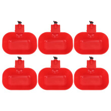 Chiyuantao 6 stuks automatische drinkbakken voor pluimvee, grote, verdikte ABS-waterbak voor katten, honden, kippen en eenden, G1/8 buitendraad