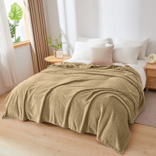 Djunllk Throw Blanket - Coffee Microfiber Ultimate Cozy Soft Blanket, Breathable Fluffy Blanket All Season Use, 39.3" x 59.0"