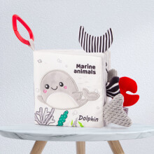 Zacht stoffen knisperboekje voor baby's van 0-12 maanden, babycadeau met bosdieren - compatibel met Oefntac, Cyber Monday aanbiedingen