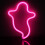 Φωτιστικά νυχτών Halloween Ghost Lights LED Neon Signs με βάση επιτραπέζιας λάμπας για 3