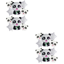20 ballons décoratifs en aluminium Panda pour fête, tenues blanches, ballons panda garçon