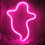 Φωτιστικά νυχτών Halloween Ghost Lights LED Neon Signs με βάση επιτραπέζιας λάμπας για 4