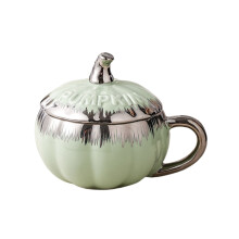 Tahtuvzn Home Decor Clearance! Ceramic Mug Halloween High Value Pumpkin Cup Coffee Cup with Lid, Gifts for Family