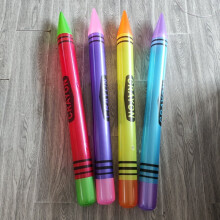 Lot de 6 ballons crayons multicolores de 70 cm (27,6 pouces) pour la rentrée scolaire, les anniversaires et la décoration de fêtes de classe -