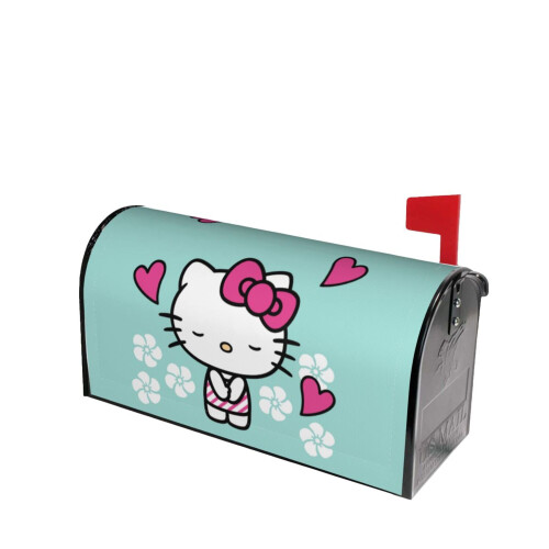 Χαριτωμένο Hello Kitty, κουτί αλληλογραφίας με κινούμενα σχέδια, κάλυμμα κουτιού 1