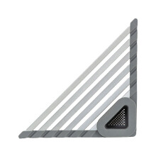Organizador de esquina triangular para fregadero: escurridor para un secado rápido, compatible con el escurridor del fregadero de la cocina para