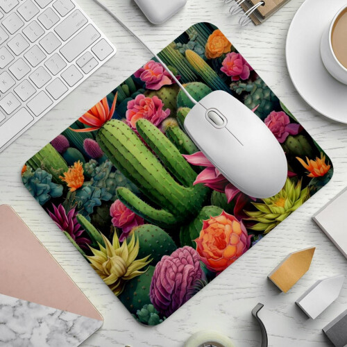 Premium Mouse Pad - Σχεδιασμός με ακανθώδη κάκτο - Συμβατό με όλα τα ποντίκια - Λεία 1