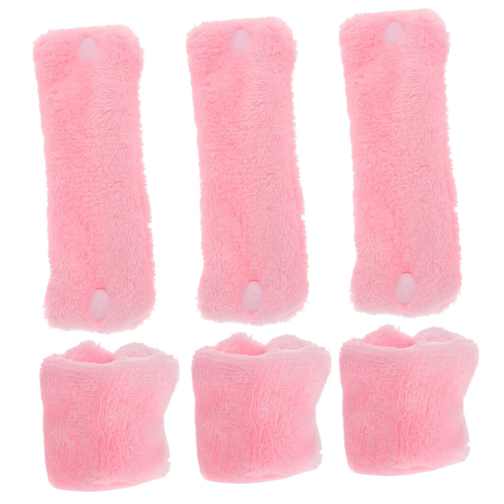 Coral 6Pcs Heatless Hair Curlers Fleece Sleep Rollers For Overnight Waves Soft No Heat Curlers
