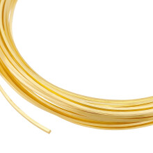 1pc Brass Wire Square Golden 0.8x0.8mm 16.40 Feet(5m)/pc