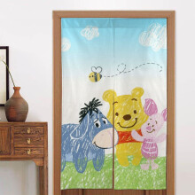 Eeyore Door Curtain for Doorway, Pattern Print Blackout Privacy Window Curtain, Room Divider Curtain Tapestry Home Decor, 34" W X 56" L