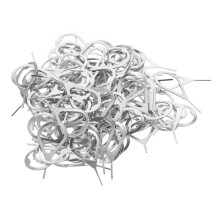 100 unidades de lector de tarjetas SIM, bandeja de tarjetas, pasador de expulsión, herramienta útil para extraer tarjetas de tabletas y teléfonos.