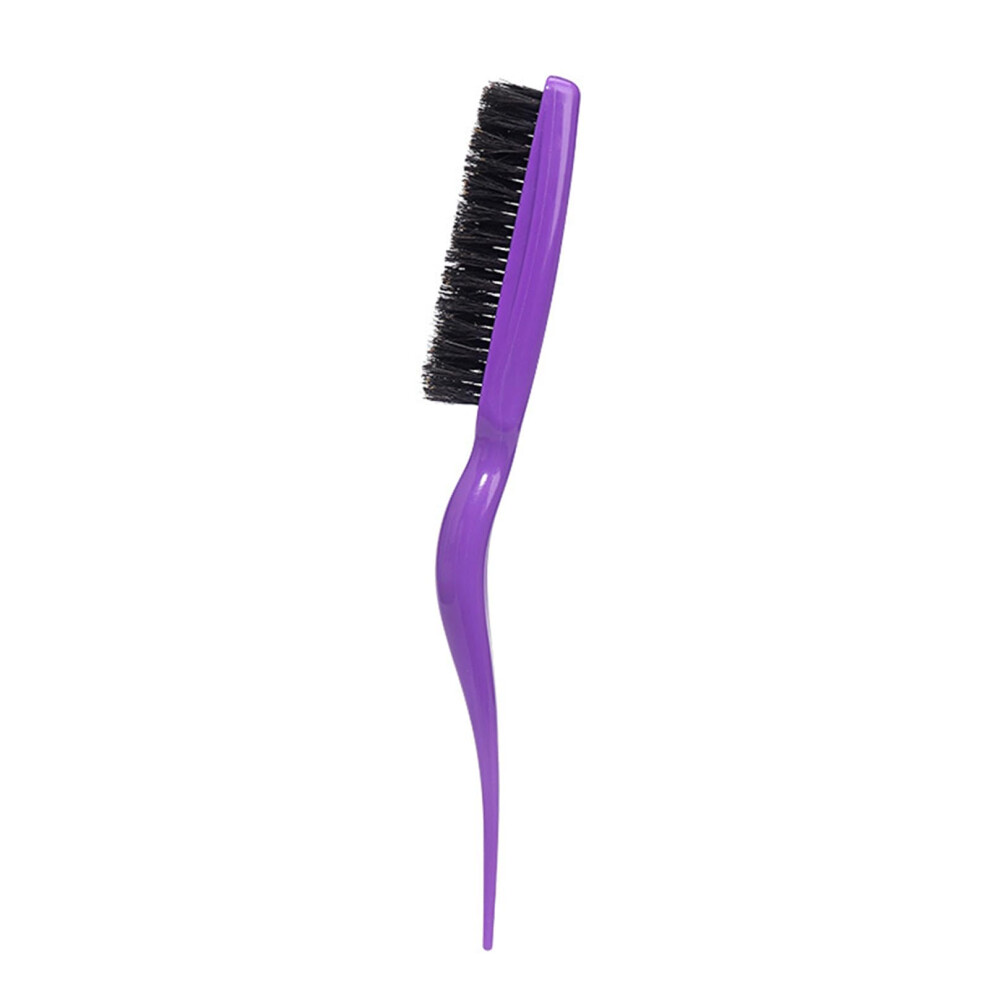 Unisex Boar Bristle Teasing Comb For Volume And Shine, Reduces Frizz, Ergonomic Grip Hair Brush