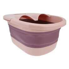 Folding Foot Bath with BuiltIn Massage Granules, Collapsible Soak Basin for Home and Travel