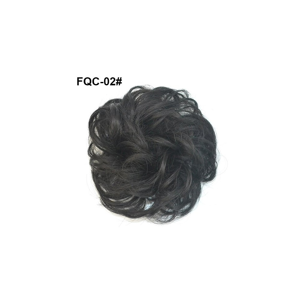 Hair Bun Extension with Natural Wavy Texture, Messy Wavy Hair Tie for Women Instant Volume Boost