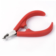 2Pcs Professional Cuticle Nipper and Trimmer for Manicure Pedicure with Ergonomic NonSlip Grip Red