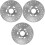 3Pièces Disques Argent Durables Compatible Cyclisme 5