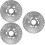 3Pièces Disques Argent Durables Compatible Cyclisme 9