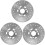 3Pièces Disques Argent Durables Compatible Cyclisme 4