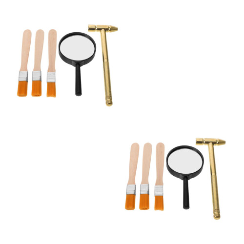 2 Sets Ausgrabungs Kit Für Kinder Mit , Lupe, Edelsteinen 2