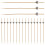 100Pcs Bamboo Cocktail Picks Appetizer Toothpicks 7