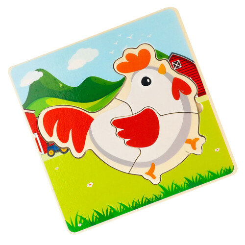 Ensemble Bois Animaux Croissance Jeu Éducatif Cadeau