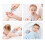 5Pièces Petites Serviettes Visage Pur Usage 2