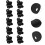 40Pièces Protections D'angle En Fer Noir Pour Coins D'enceinte 9