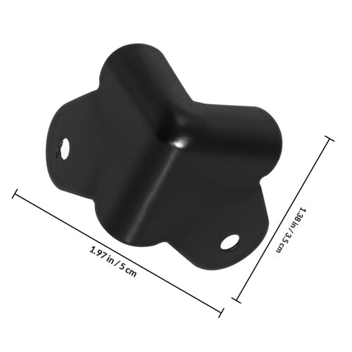 40Pièces Protections D'angle En Fer Noir Pour Coins D'enceinte 1