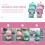 4Pièces Ornements Mignon PVC Décor Tableau Bord 10