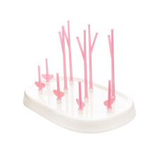 Support Biberon Bébé Rose Durable Pour Séchage Facile