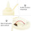 3Pièces Mèches Bougie Beige Accessoire Déco Lampe LED DIY 9